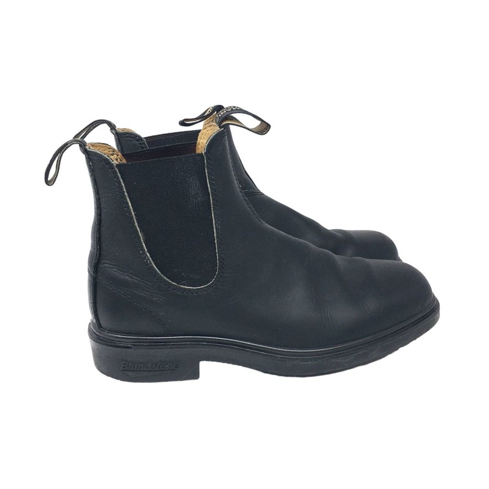 Blundstone Classic Chelsea Pull On Boots Black Leather Size 5.5 Women's Size 8.5